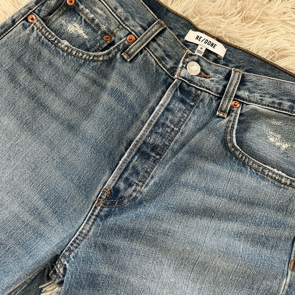 Re/Done ‘90s High Waist Loose Boot Cut Jeans - Size 26 - NWT - Picture 6 of 10